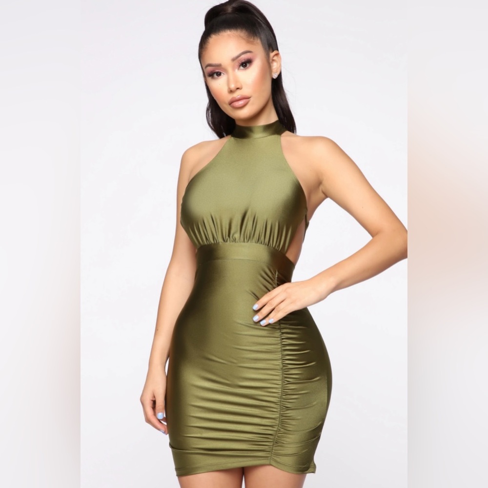 Fashion Nova mini cinched dress